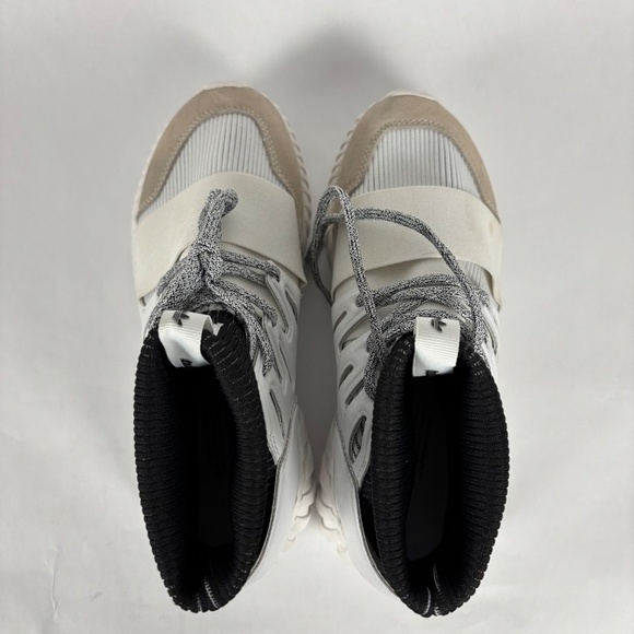 Adidas Tubular Doom hi top in white and Black men’s 6.5 - Picture 8 of 11